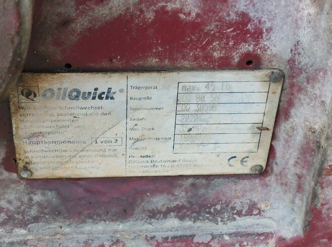OilQuick Vollhydr. Schnellwechsler OQ80