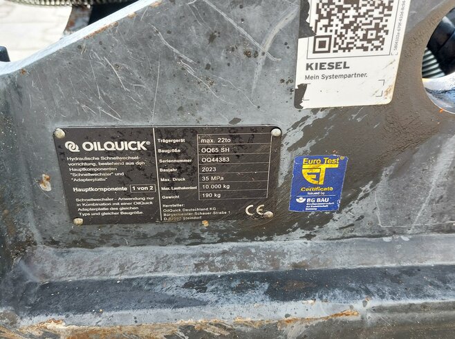 OilQuick Vollhydr. Schnellwechsler OQ65