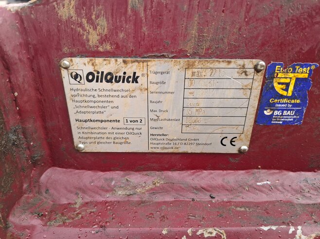 OilQuick vollhydr. Schnellwechsler OQ65