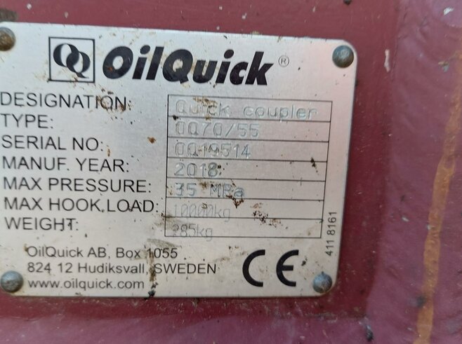 OilQuick Vollhydr. Schnellwechsler OQ70-55