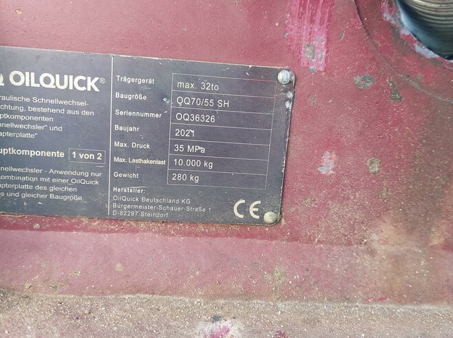 OilQuick Vollhydr. Schnellwechsler OQ70-55