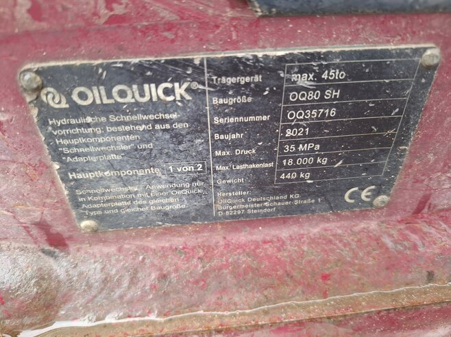 OilQuick Vollhydr. Schnellwechsler OQ80