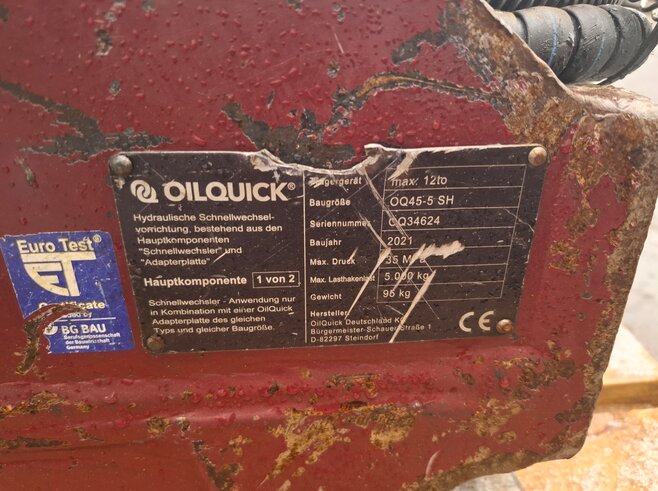 OilQuick Vollhydr. Schnellwechsler OQ45-5