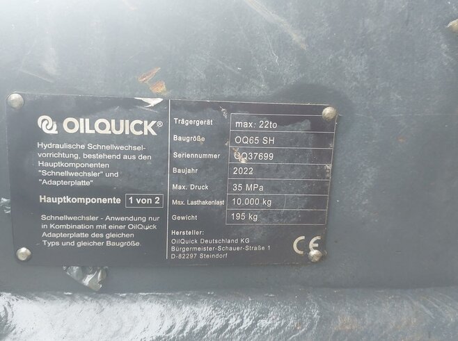 OilQuick Vollhydr. Schnellwechsler OQ65