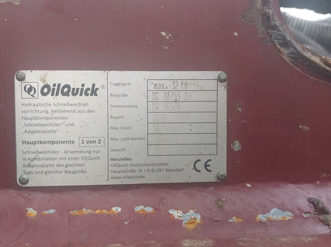 OilQuick Vollhydr. Schnellwechsler OQ70-55