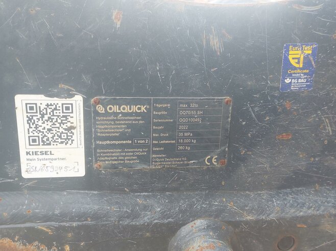 OilQuick Mech. Schnellwechsler OQ70-55