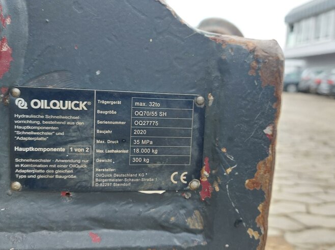 OilQuick Vollhydr. Schnellwechsler OQ70-55