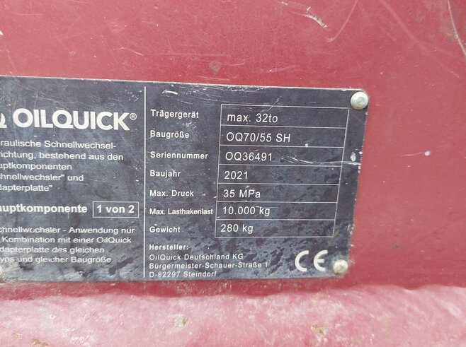 OilQuick Vollhydr. Schnellwechsler OQ70-55
