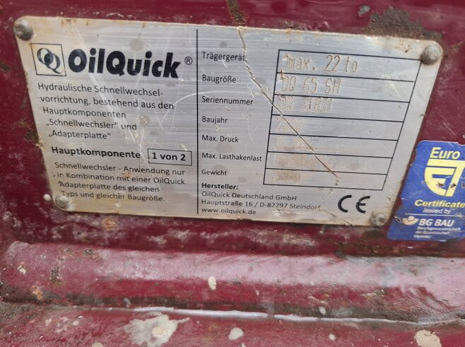 OilQuick Vollhydr. Schnellwechsler OQ65