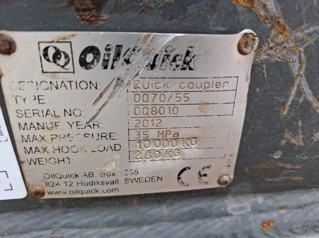 OilQuick Vollhydr. Schnellwechsler OQ70-55