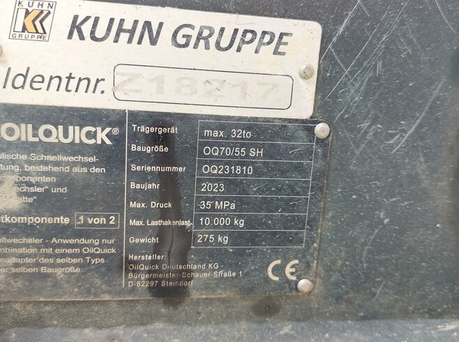 OilQuick Vollhydr. Schnellwechsler OQ70-55