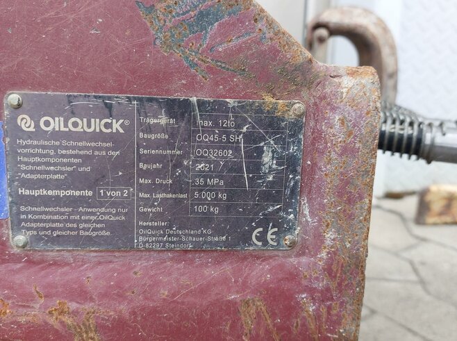OilQuick Vollhydr. Schnellwechsler OQ45-5