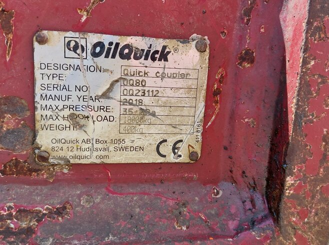 OilQuick Vollhydr. Schnellwechsler OQ80