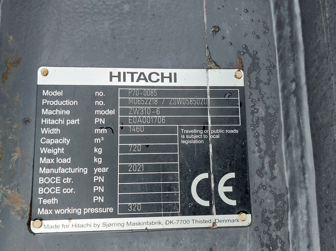 Hitachi Radlader Schnellwechsler Volvo Kl. 4