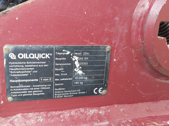 OilQuick Vollhydr. Schnellwechsler OQ65