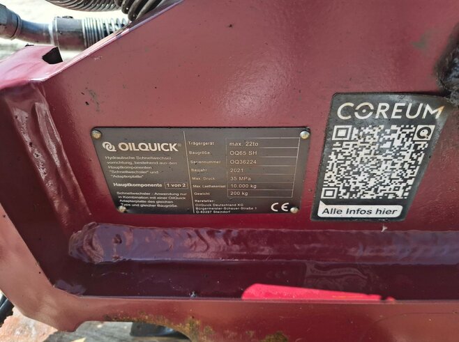 OilQuick vollhydr. Schnellwechsler OQ65