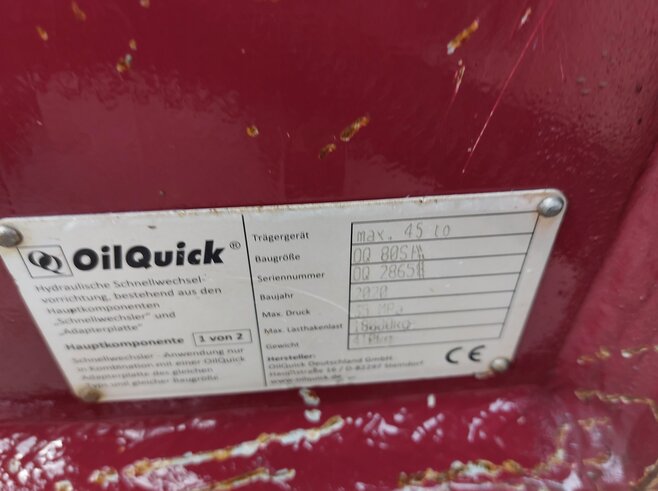 OilQuick vollhydr. Schnellwechsler OQ80