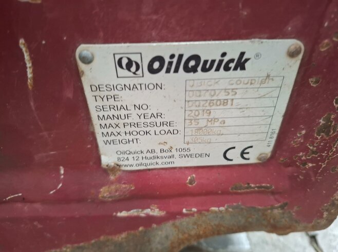 OilQuick Vollhydr. Schnellwechsler OQ70-55