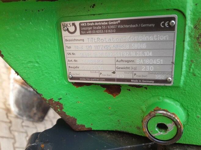 HKS Tiltrotator TR-K 120 HS08