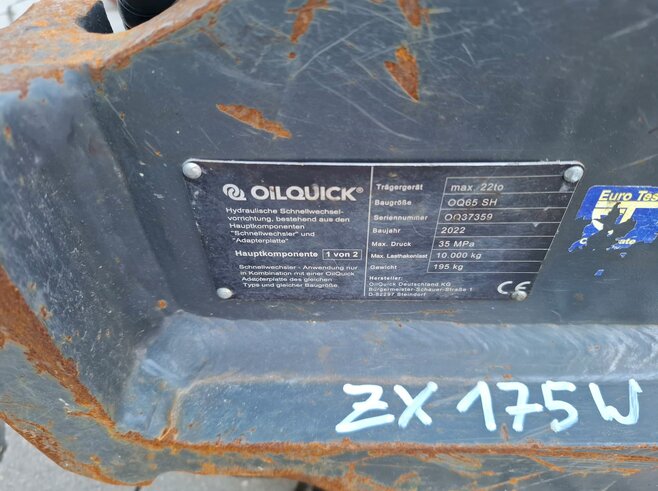 OilQuick Vollhydr. Schnellwechsler OQ65