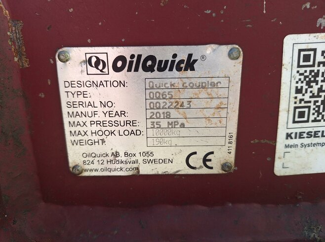 OilQuick Vollhydr. Schnellwechsler OQ65