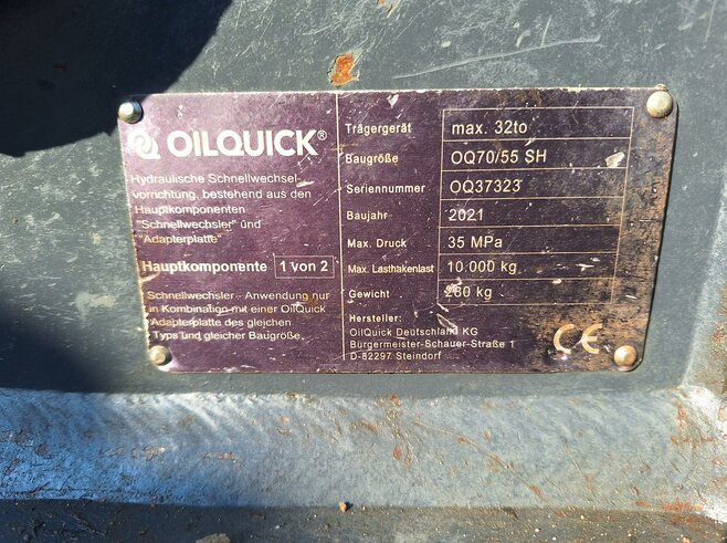 OilQuick Vollhydr. Schnellwechsler OQ70-55