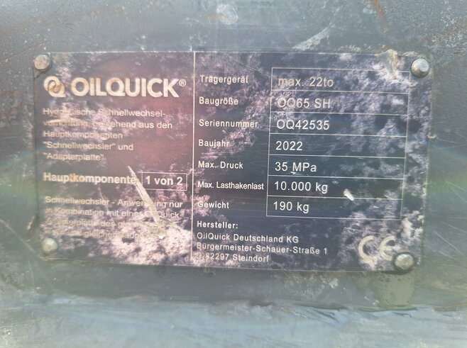 OilQuick Vollhydr. Schnellwechsler OQ65