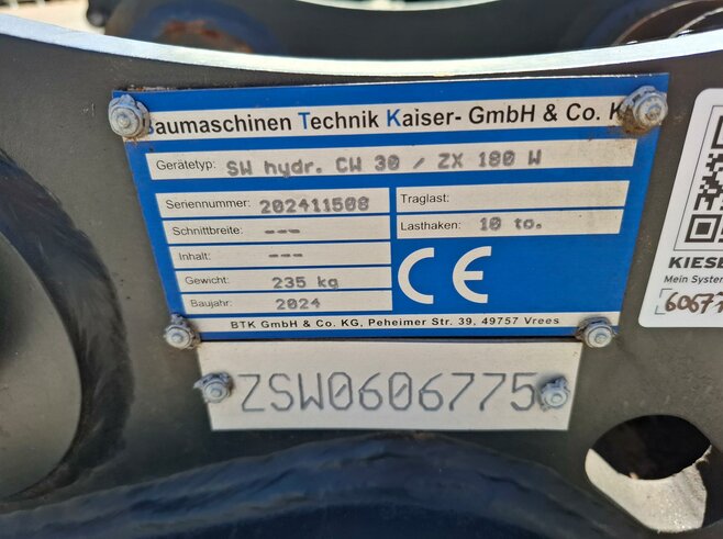 Kaiser hydr. Schnellwechsler CW30