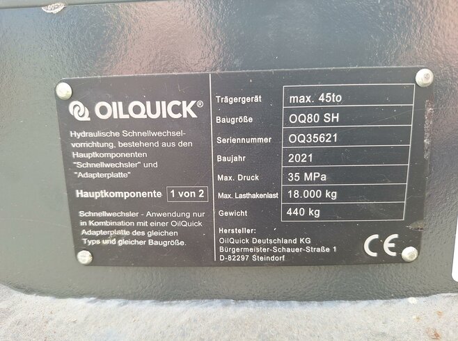 OilQuick  Vollhydr. Schnellwechsler OQ80