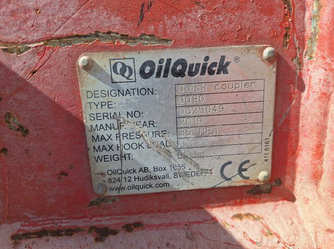 OilQuick Vollhydr. Schnellwechsler OQ80