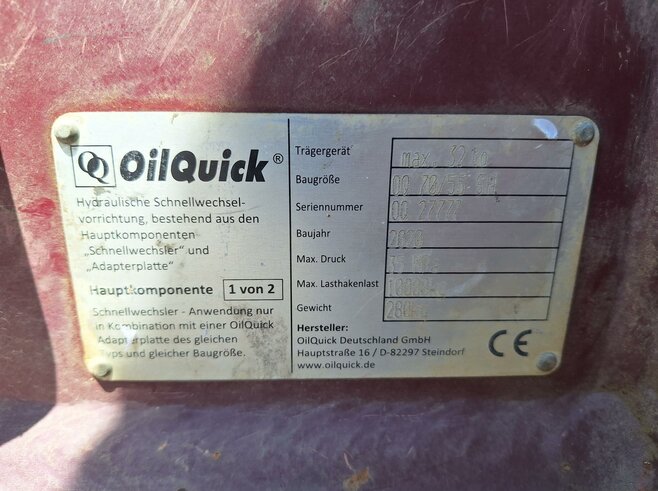 OilQuick Vollhydr. Schnellwechsler OQ70-55
