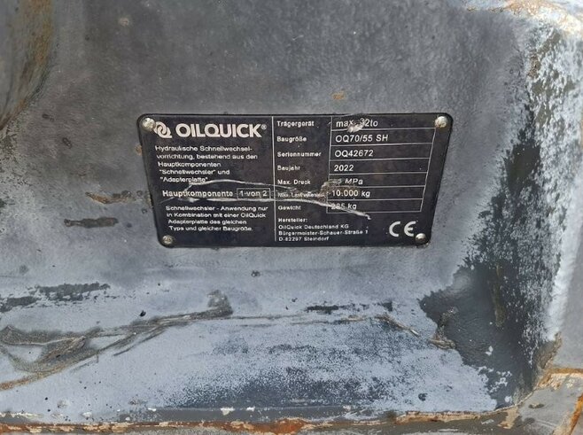 OilQuick Vollhydr. Schnellwechsler OQ70-55