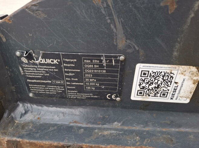 OilQuick Vollhydr. Schnellwechsler OQ65