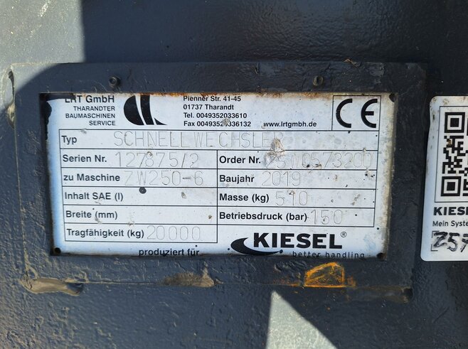 LRT Radlader Schnellwechsler Kl. 4