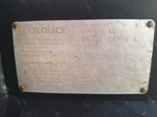 OilQuick Vollhydr. Schnellwechsler OQ70-55