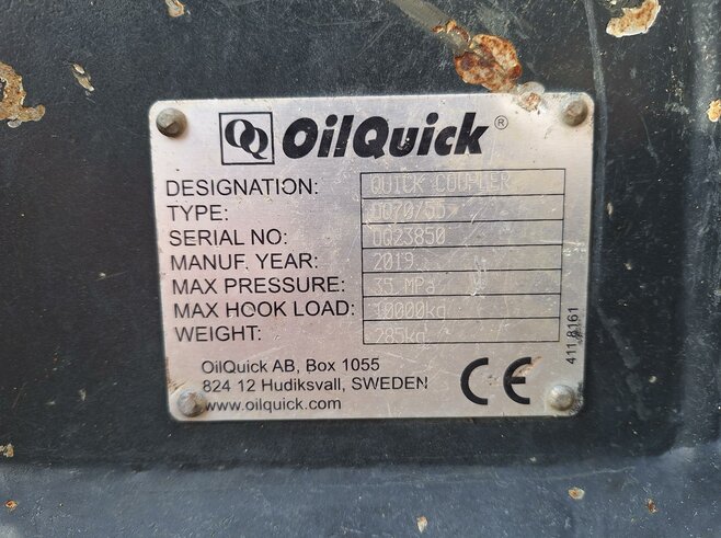 OilQuick Vollhydr. Schnellwechsler OQ70-55