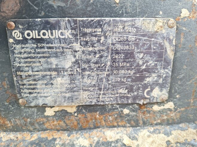 OilQuick Vollhydr. Schnellwechsler OQ65