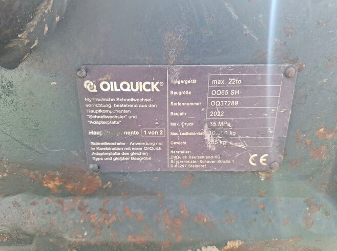 OilQuick Vollhydr. Schnellwechsler OQ65