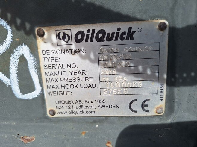 OilQuick Vollhydraulischer Schnellwechsler OQ70-55