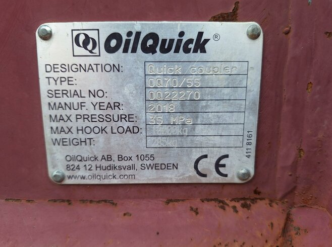 OilQuick Vollhydr. Schnellwechsler OQ70-55