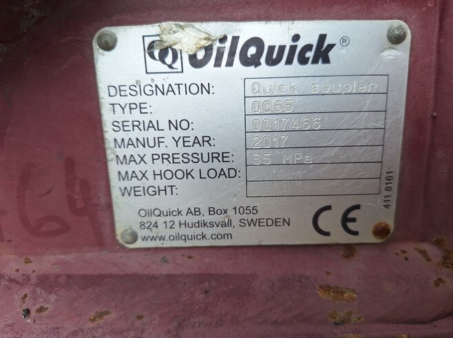 OilQuick Vollhydr. Schnellwechsler OQ65