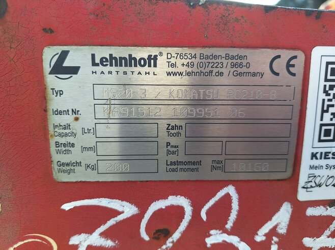 Lehnhoff mech. Schnellwechsler MS20