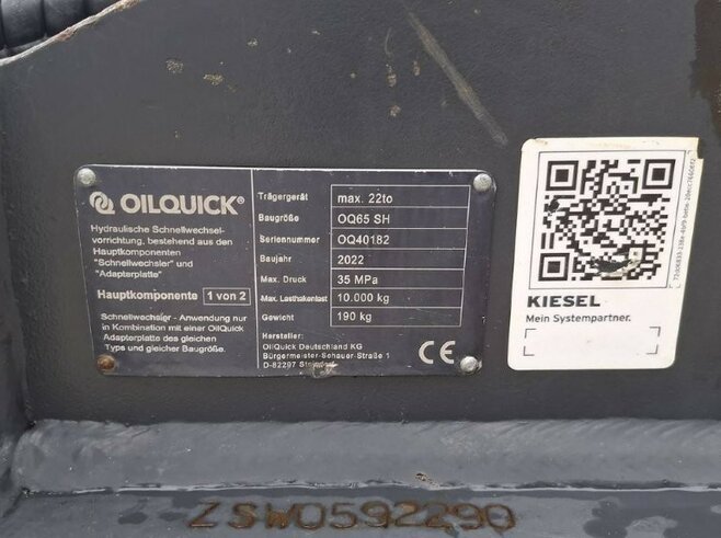 OilQuick Vollhydr. Schnellwechsler OQ65