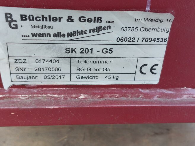 Büchler&Geiss Schraubadapter SKID201
