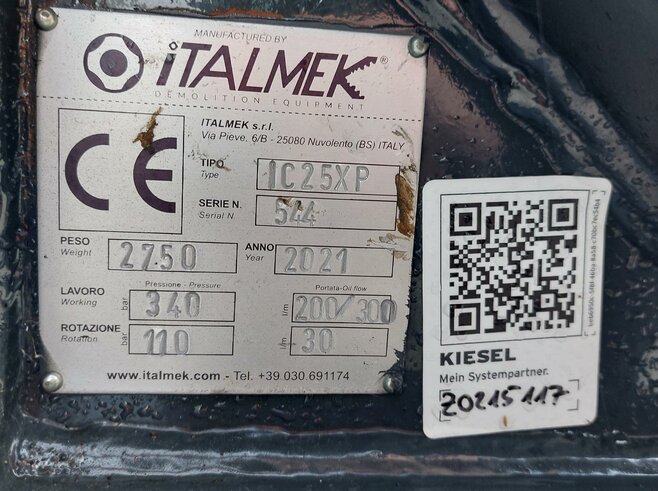 Italmek Schrottschere IC25XP