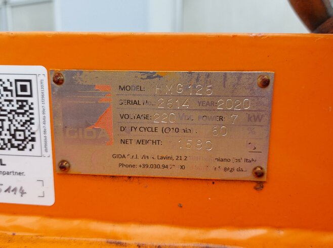 Paal Hydraulikmagnet HMG125