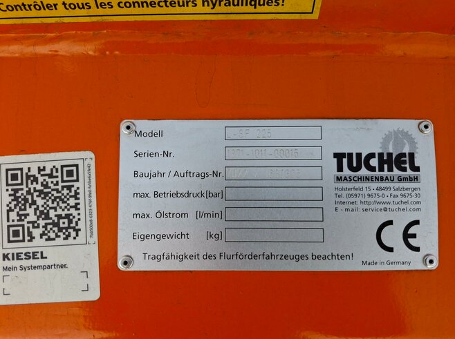 Tuchel Schneeräumschild L-SF-2250