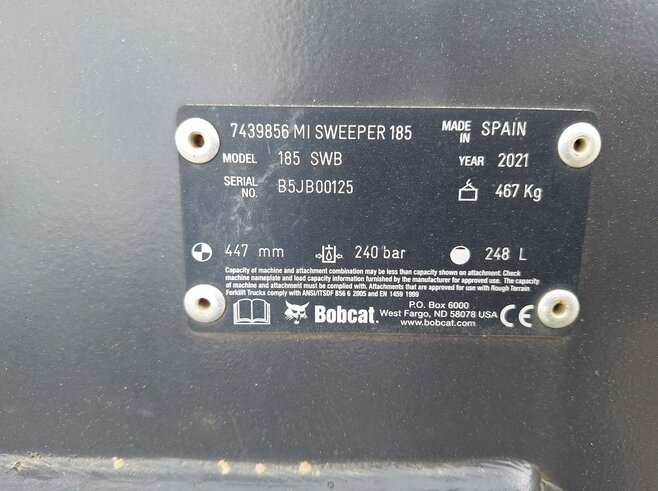 Bobcat Kehrmaschine 185SWB / Mi Sweeper 185