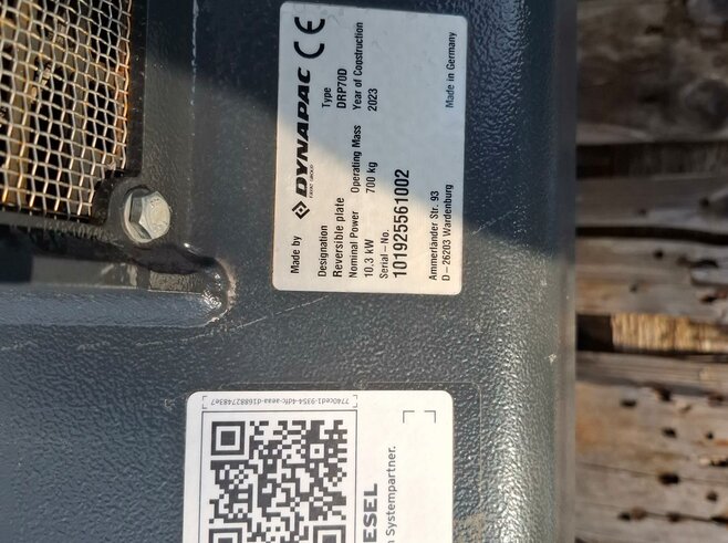 Dynapac Rüttelplatte DRP70