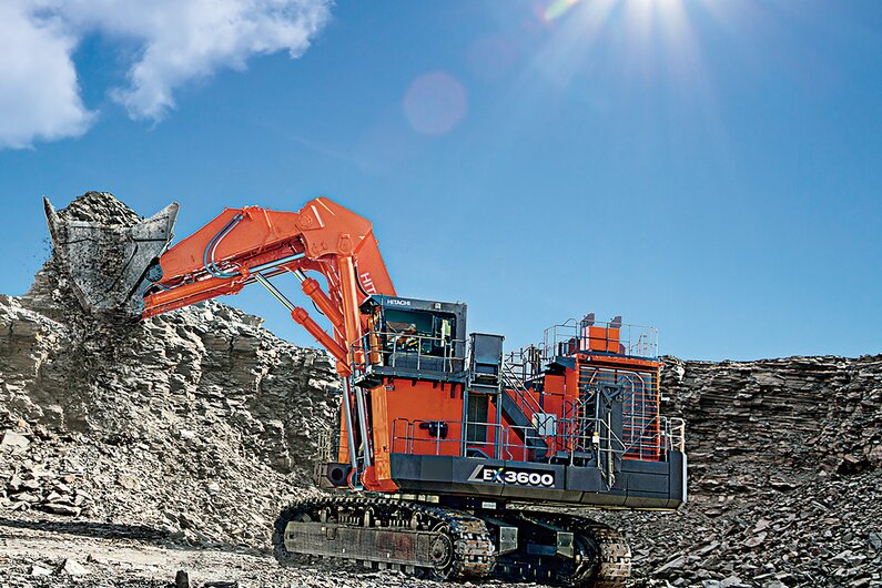 Hitachi  Der Hitachi EX3600-7 Großbagger